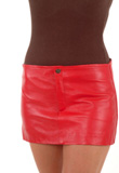 Red Leather Skirt