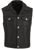 Nickel Snaps Leather Vest