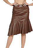 Fleur Buttery Lamb Leather Skirt
