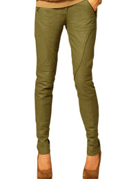 green leather pants zara